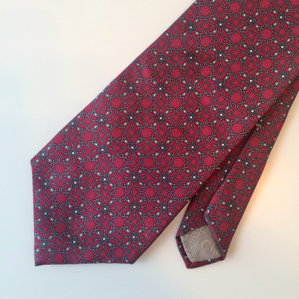 Christian Dior Italian Silk Red Men’s Necktie